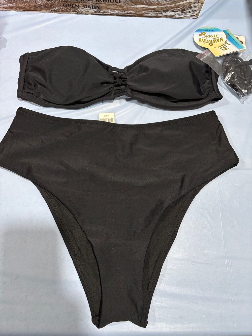 Black Two-Piece Bikini Set